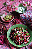 Lebanese Moghrabieh Salad with Beets