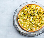 Quiche with Leeks and Leftover Cheese