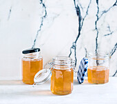 Apple jelly made from apple peel and apple cores