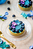 Blueberry and Yoghurt Mousse Tarts