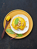 Savory Dome Cake with pumpkin, Roquefort, and walnuts