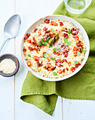 Risotto with chorizo and tomatoes