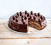 Chocolate Pancake Cake