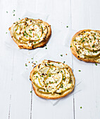 Apple and goat's cheese tartlets