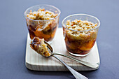 Apricot crumble.Step by step recipe