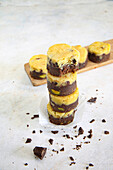 Brookies - brownies with a cookie layer