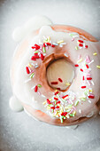 Vanilla Donut with Sprinkles