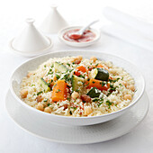 Vegetarian couscous with vegetables
