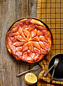 Banana Tatin tart