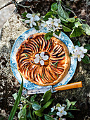 Apple and rosemary tart