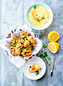 Accras with mayonnaise sauce