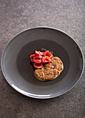 Pan-fried goose foie gras with balsamic vinegar and Burlat cherries from Piemont des Vosges