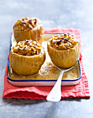 Baked apples stuffed with dried fruit and nuts