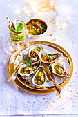 Sweet and savoury exotic oysters