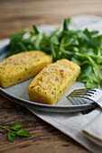 Gluten-free polenta mini gratins