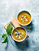 Chilled sorrel soup
