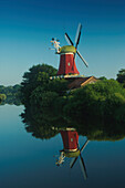 Windmill near Greetsiel, East Frisia, Lower Saxony, Germany