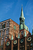 Nikolaichurch & City hall, Old Market, Stralsund Meckelenbg.Vorp., Germany