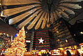 Christmas Fair, Sony Center, Potsdamer Platz, Berlin, Germany