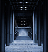 Blauer Tunnel, Speicherstadt, Hamburg, Deutschland