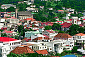 Häuser von St.George´s, Grenada, Karibik, Amerika