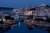 Harbour at night, Crete, Greece