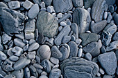 Grey pebbles, Close-up