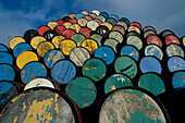 Whiskey barrels, Scotland, United Kingdom