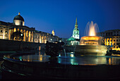 National Gallery, Trafalgar Square London, England