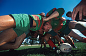 Rugby Spiel, North Wales, Großbritannien not released