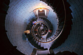 Innenansicht des Penmarch Leuchtturms, Eckmuhl, Bretagne, Frankreich, Europa