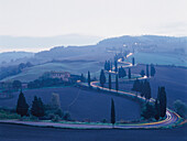 Serpentine Road at Twilight, near Montepulciano, Tuscany