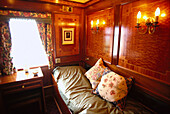 Abteil im Zug Royal Scotsman, Schottland, Grossbritannien, Europa