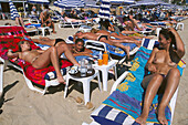 Beach, Plage du Midi, Cannes Côte d'Azur, France