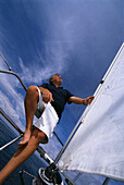 Sailing ship Pebbles, Puerto de Mogán Gran Canaria, Canary Islands, Spain