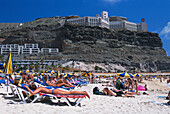Playa de los Amadores, Puerto Rico Gran Canaria, Canary Islands, Spain