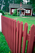 Typical House with fence, Sweden