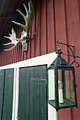 Typical House with antler, Sweden