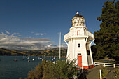 Akaroa in newzealand, landscape lighttower