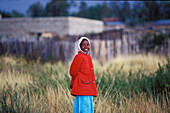 Girl on road, people smiling girl