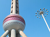 Detail of the Oriental Pearl Tower, Shanghai, China