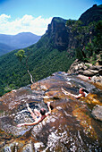 End of Fortress Creek Canyon, New South Wales Australia