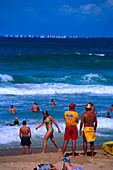 Strandleben, Lifeguard, Manly Beach, NSW Australien
