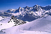 Ski Run, Schilthorn, Jungfrau Ski Region, Bernese Oberland Switzerland