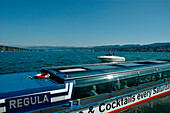 Excursion boat on Lake Zurich, Zurich, Canton of Zurich, Switzerland