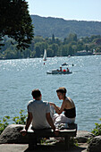 Seepromenade, Lake Zurich, Zürich, Schweiz, Europa