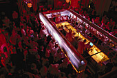 Diskothek und Bartheke in einem Bar in der Nacht, Stockholm, Schweden