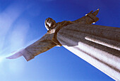 Christus-Statue von unten, Christo Rei, Lissabon, Portugal
