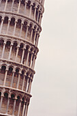 Campanile, Detail des schiefen Turms, Pisa, Toskana, Italien