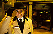 Portier in front of the entrance, Hotel Bristol, Vienna, Austria
